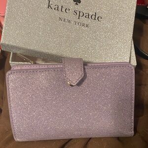 Kate Spade Lavender Glitter Wallet